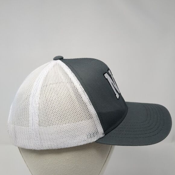 NB Snapback Mesh Back Trucker Hat Gray Youth One Size Pacific Headwear - Picture 4 of 9